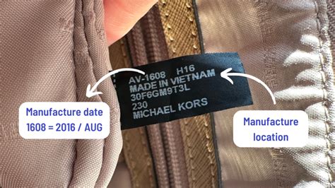 michael kors bag number lookup.